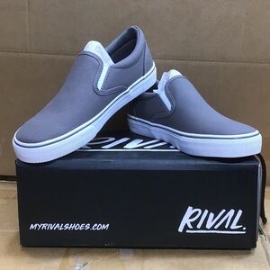 Rival Deuces Ash Grey Slip On Shoes Womens
